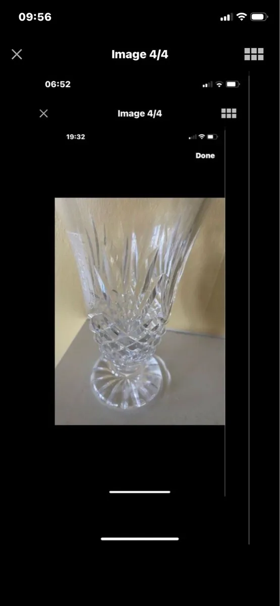 Rare Dublin Millennium Crystal Vase - Image 4