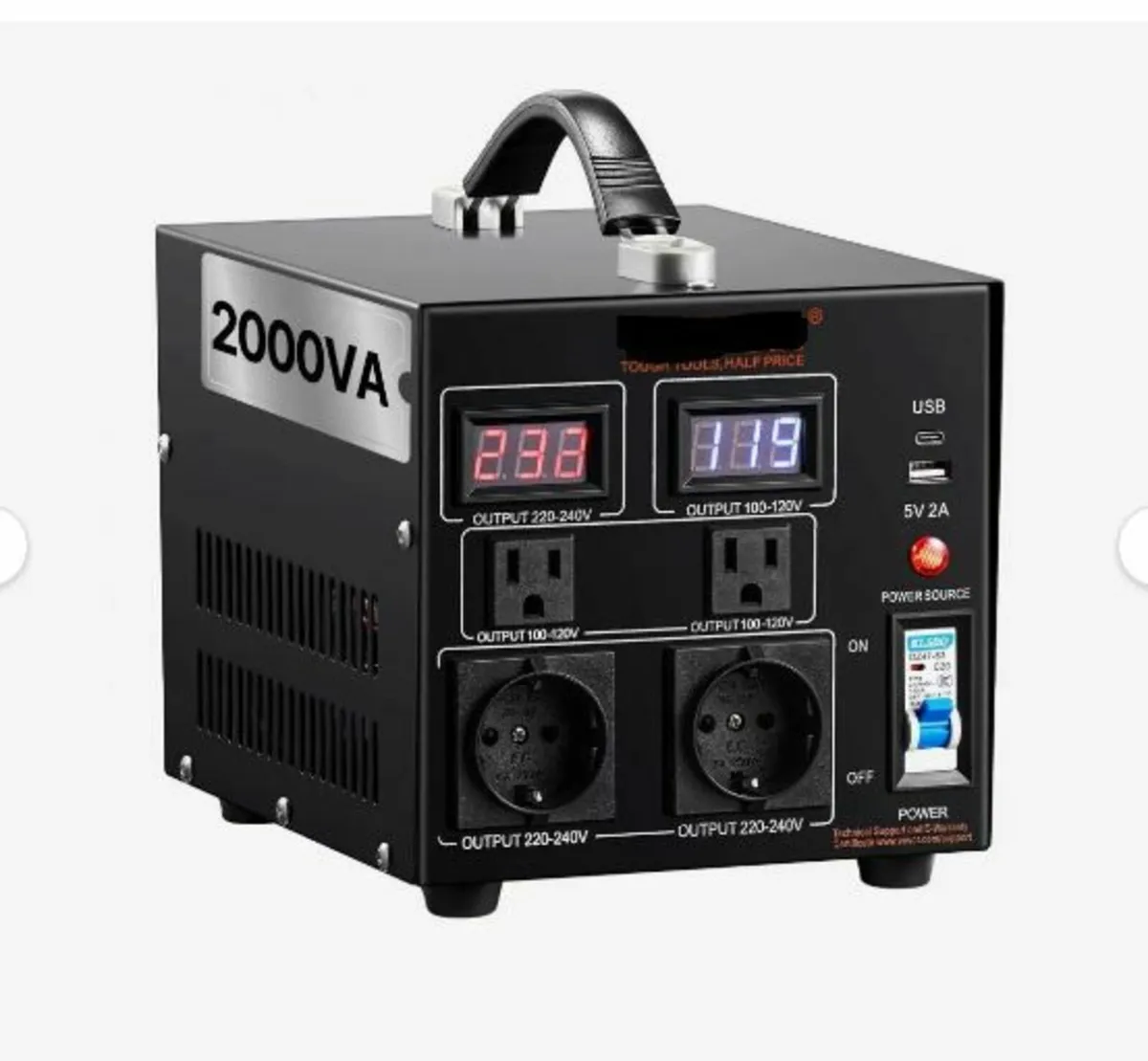 Voltage Converter Transformer, 2000VA - Image 1