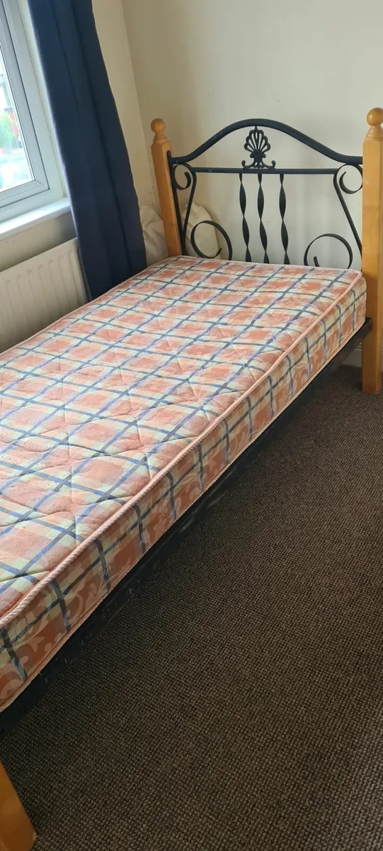 Matching Double and Single Pine Beds - Image 1