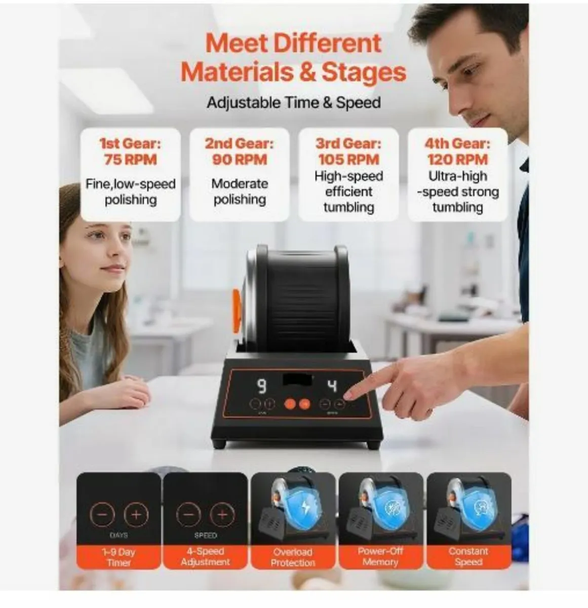 Rock Tumbler Kit, Rock Polishing Kit - Image 2