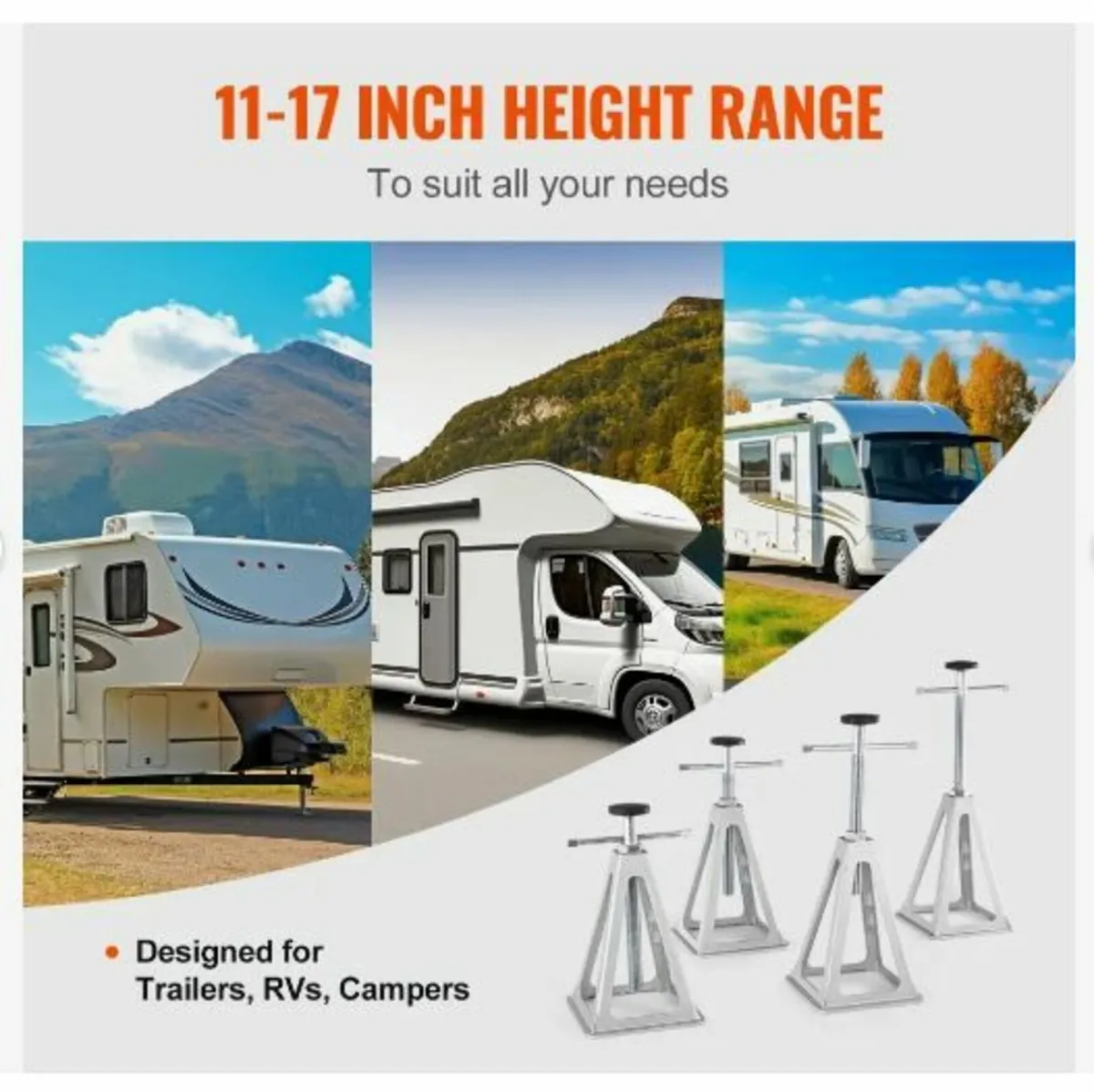 RV Stabilizer Jacks, 4 Pack Aluminum - Image 2