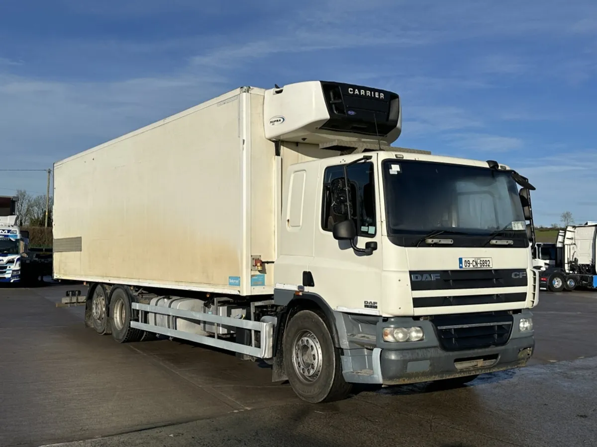 2009 DAF CF75 310 FRIDGE TRUCK - Image 1