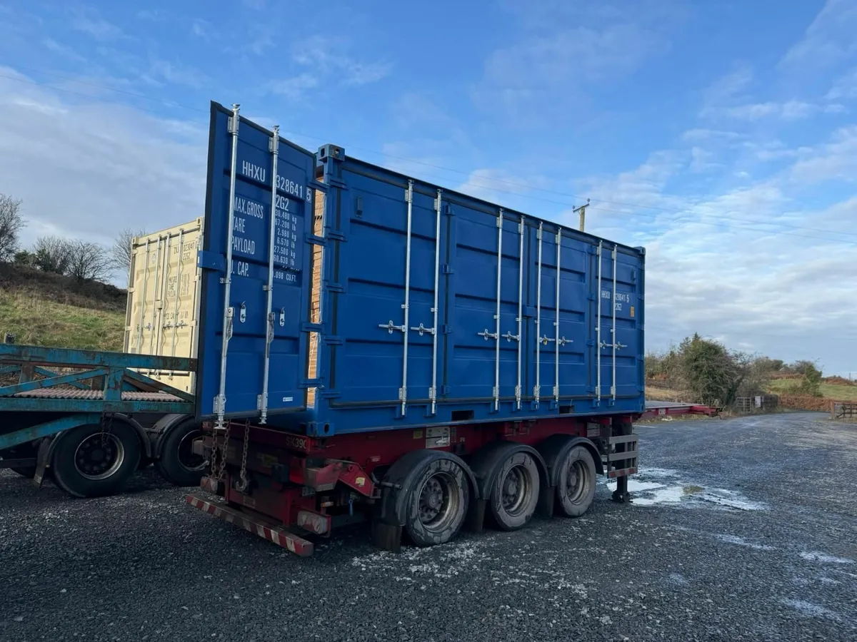 20ft One Trip Container With Side Doors Blue - Image 1