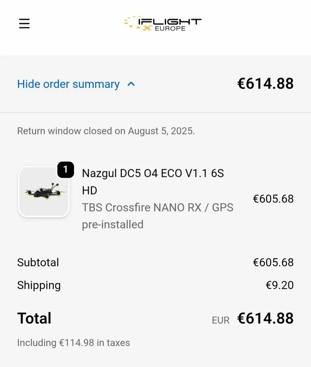 FPV Drone - iFlight Nazgul DC5 O4 ECO V1.1 - Image 1