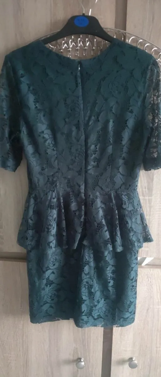 Vero moda lace green esmerald dress size 36 Vero m