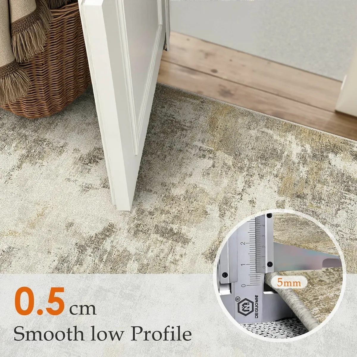 Modern Abstract Area Rug Living Room Extra Large - Image 3