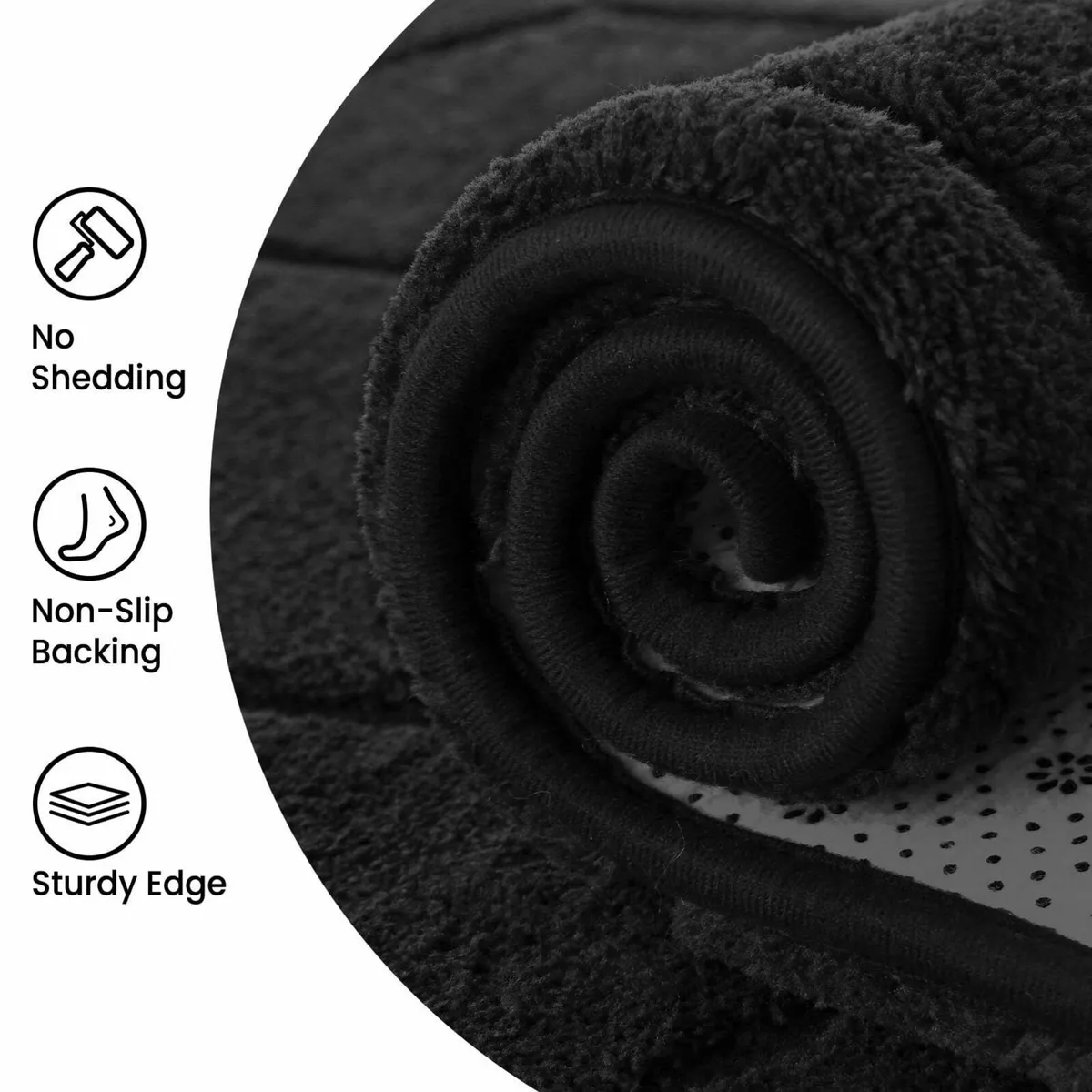 Rugs Living Room 200x300 3D Black Area for - Image 4