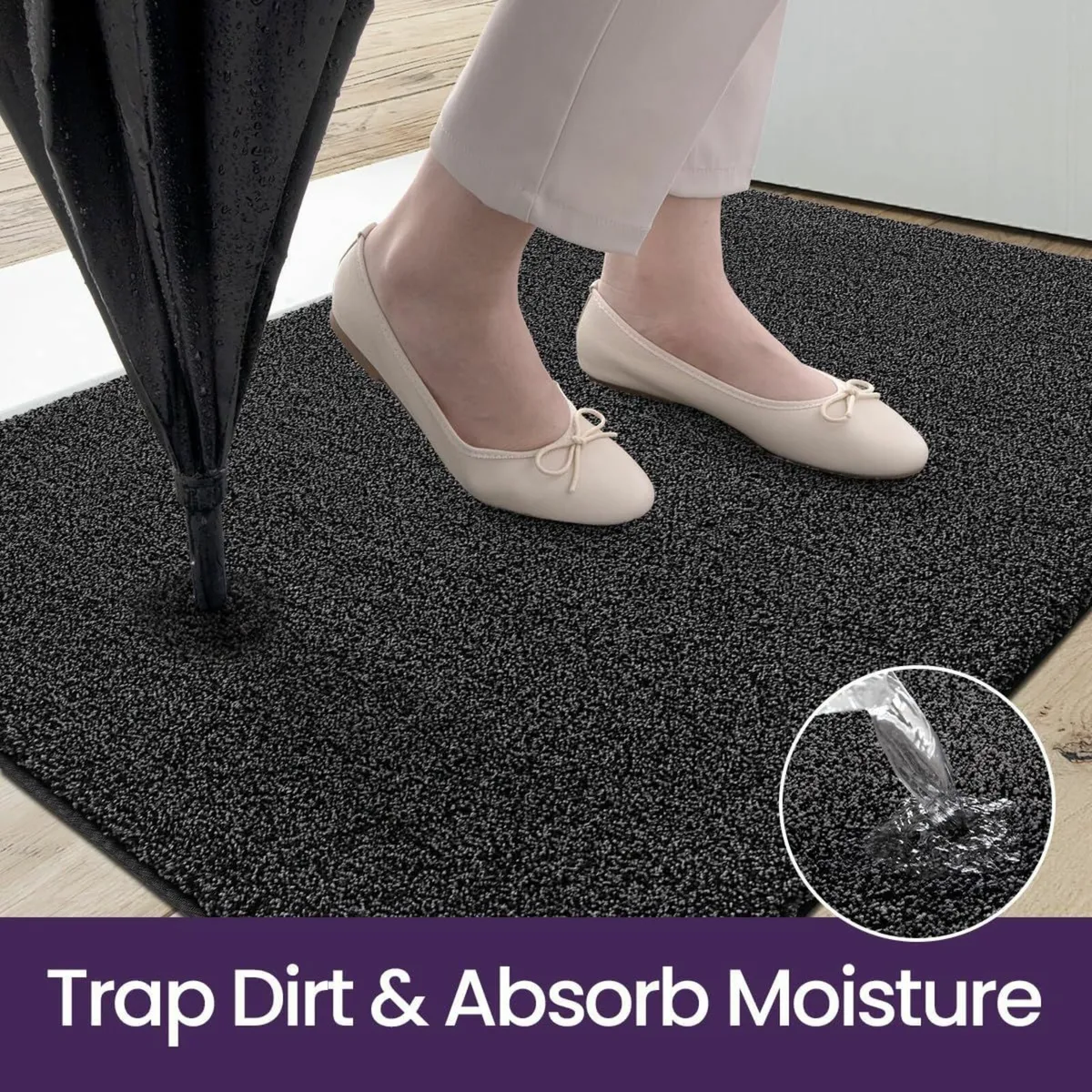 Dirt Trapper Door Mat Indoor Non-slip Doormats - Image 4