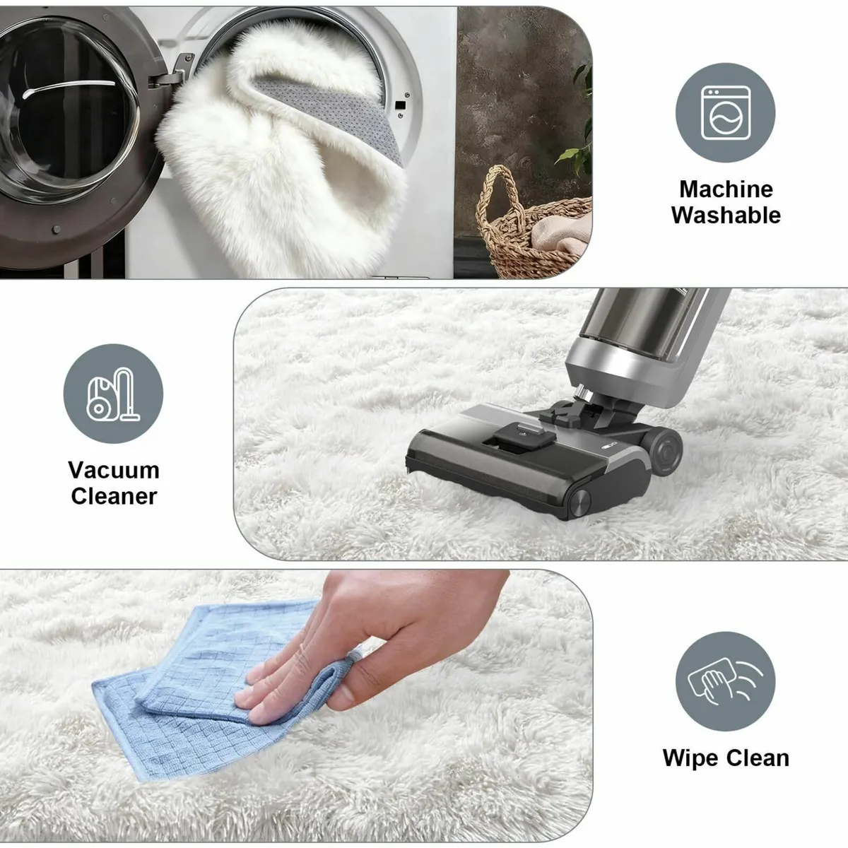 Rugs Living Room 160x230 cm Large Area Carpet - Image 4