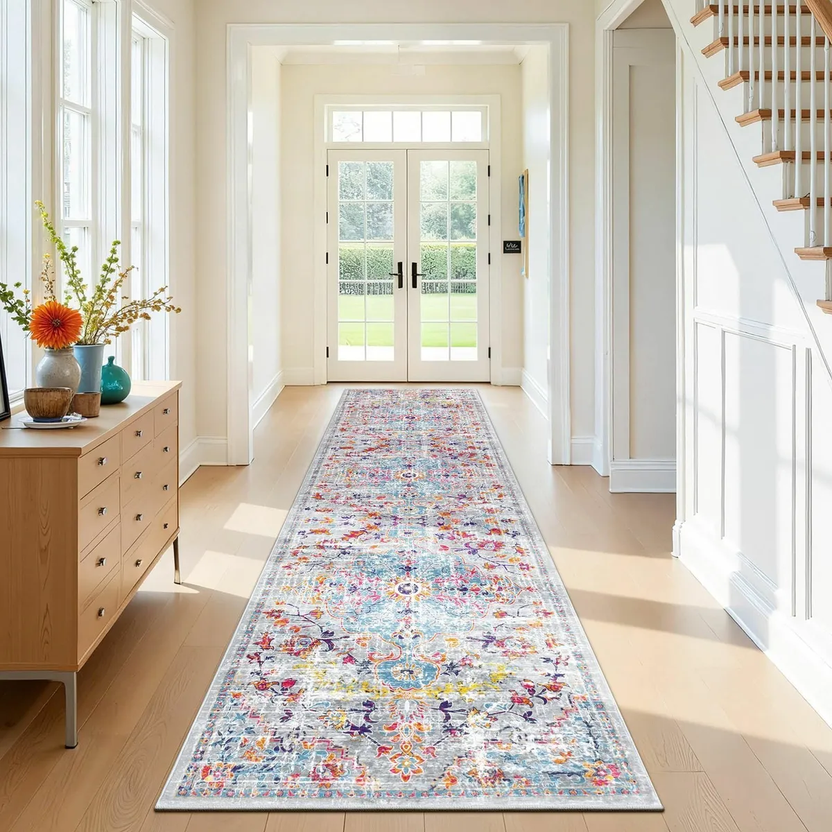 Hallway Runner 80x300cm Non Slip Carpet Runners - Image 1
