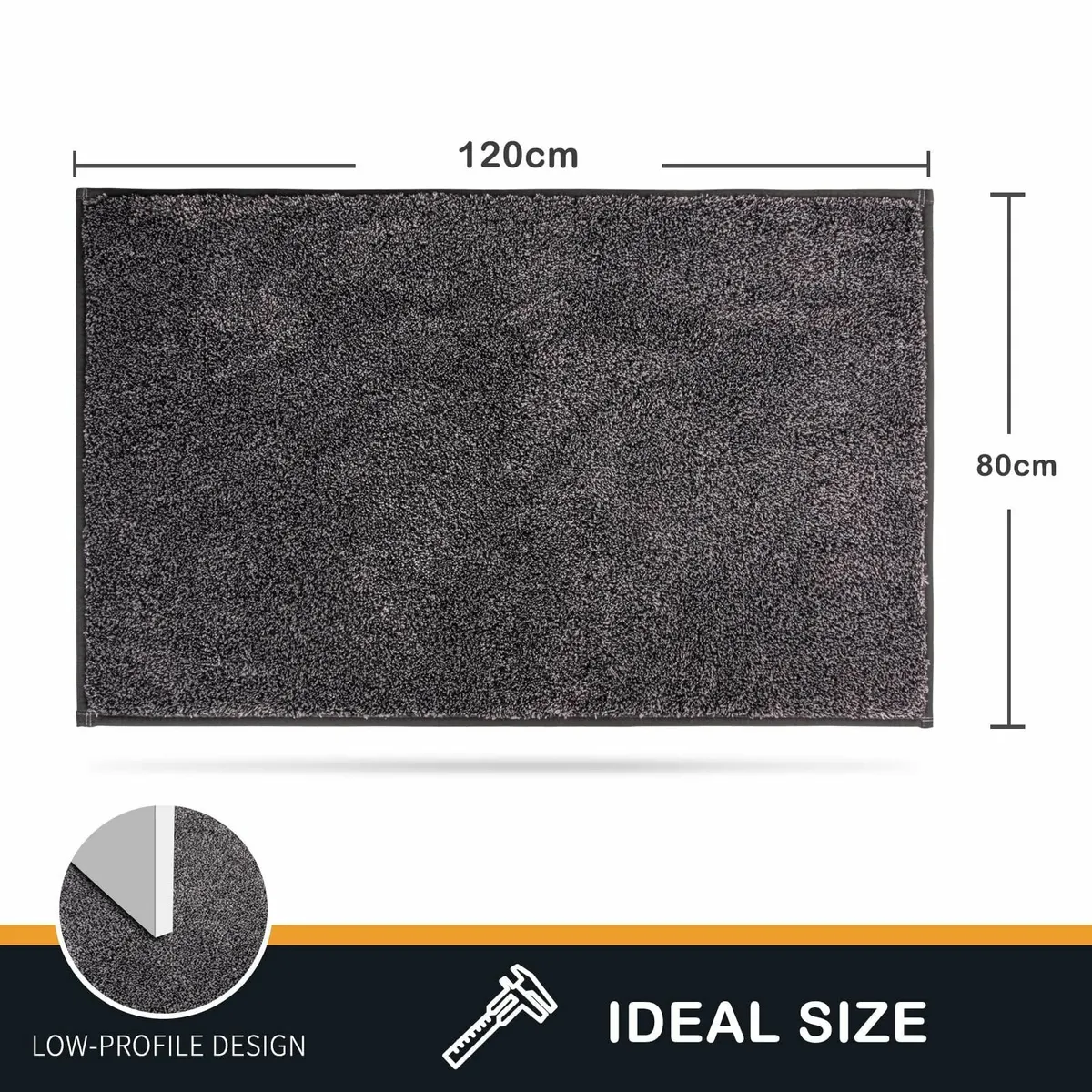 Dirt Trapping Door Mat 80 x 120 cm Non-Slip - Image 2