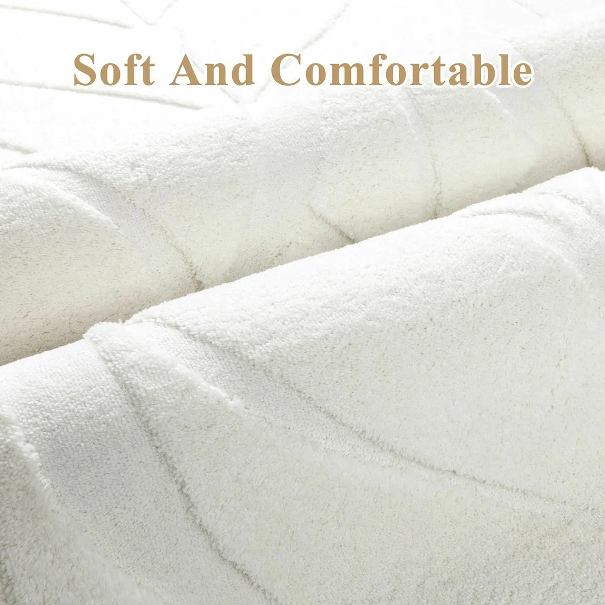 Large Rugs for Living Room 140x200 cm Fluffy Low - Image 4