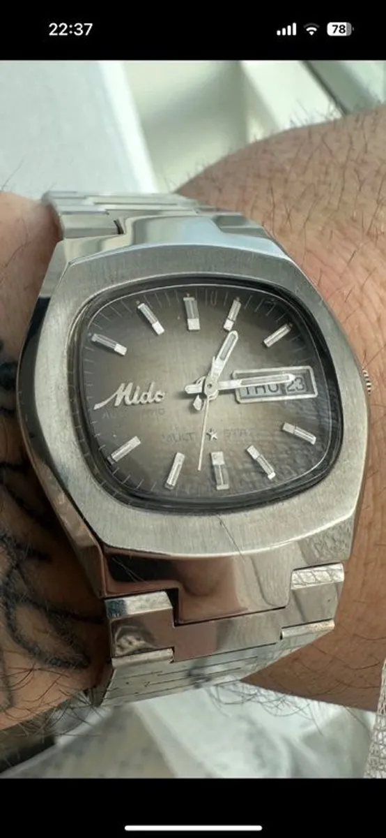 Mido multi star Automatic day date 25 jewel mens watch - Image 1