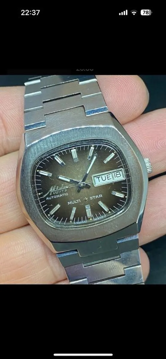 Mido multi star Automatic day date 25 jewel mens watch - Image 2