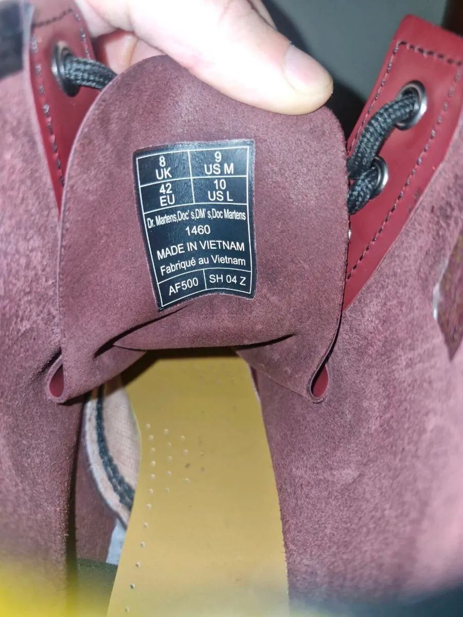 Dr Martens 1460 Cherry Red Boots Men - Image 2