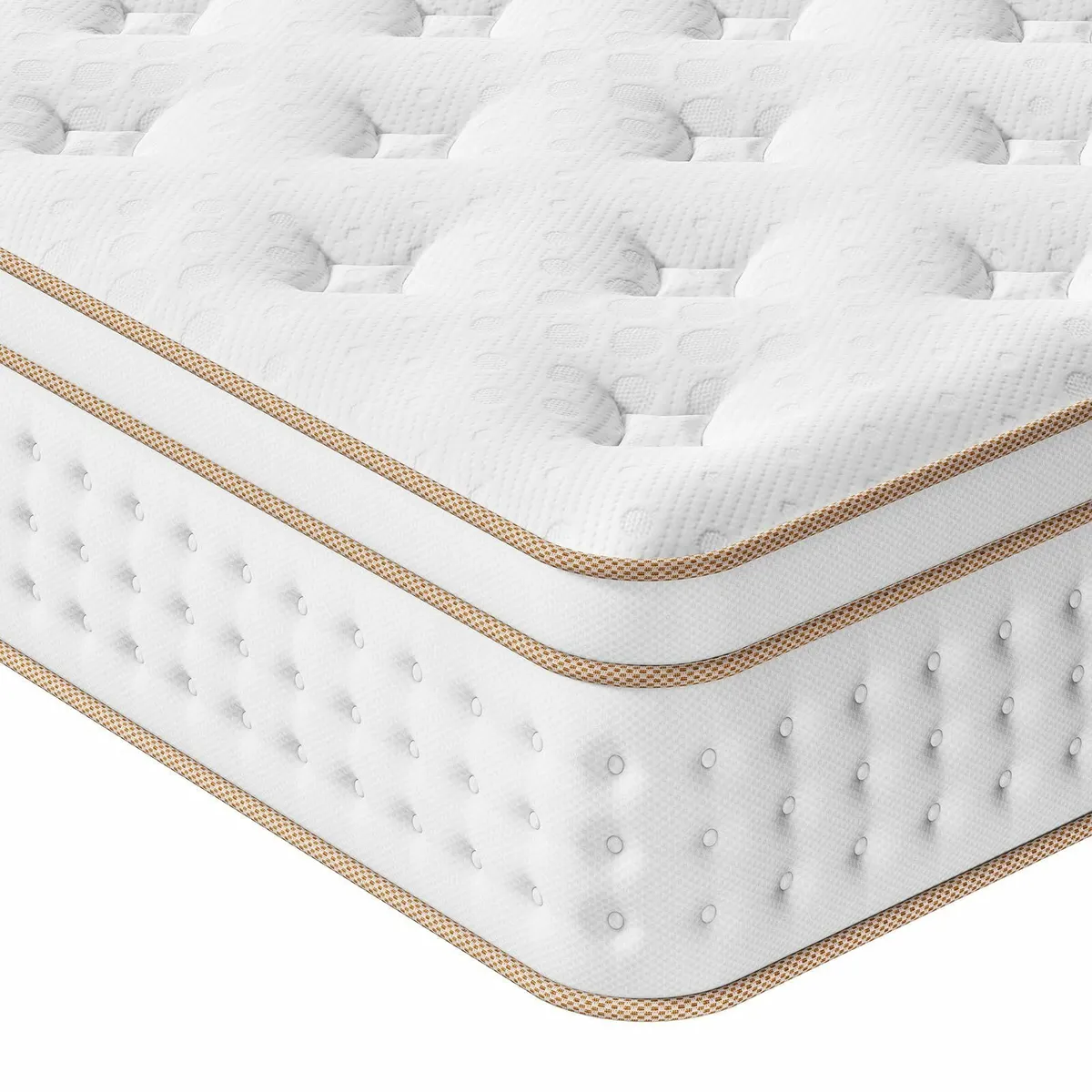 Small Single Mattress 2FT6 10.2 Inch Hybrid with - Image 1