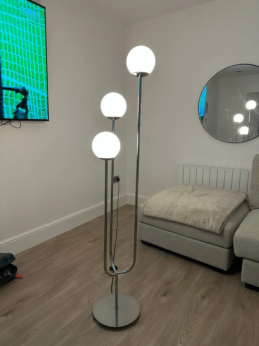 IKEA Stockholm chrome globe floor/ ceiling light - Image 1