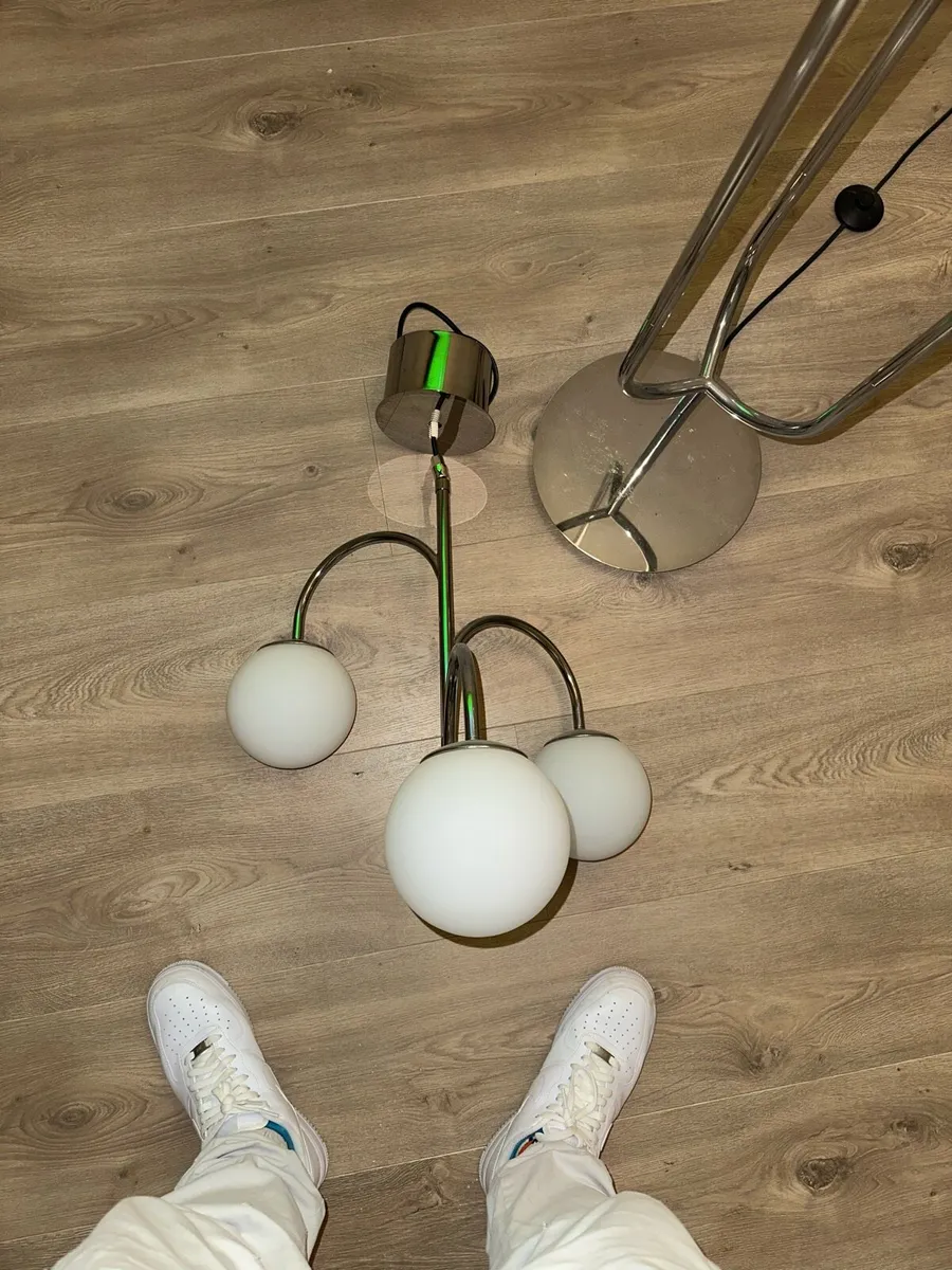 IKEA Stockholm chrome globe floor/ ceiling light - Image 2