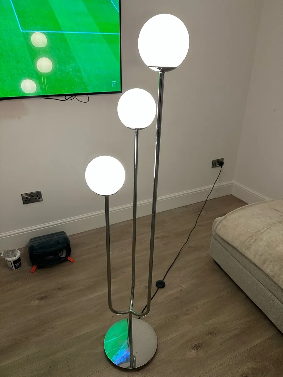 IKEA Stockholm chrome globe floor/ ceiling light - Image 4