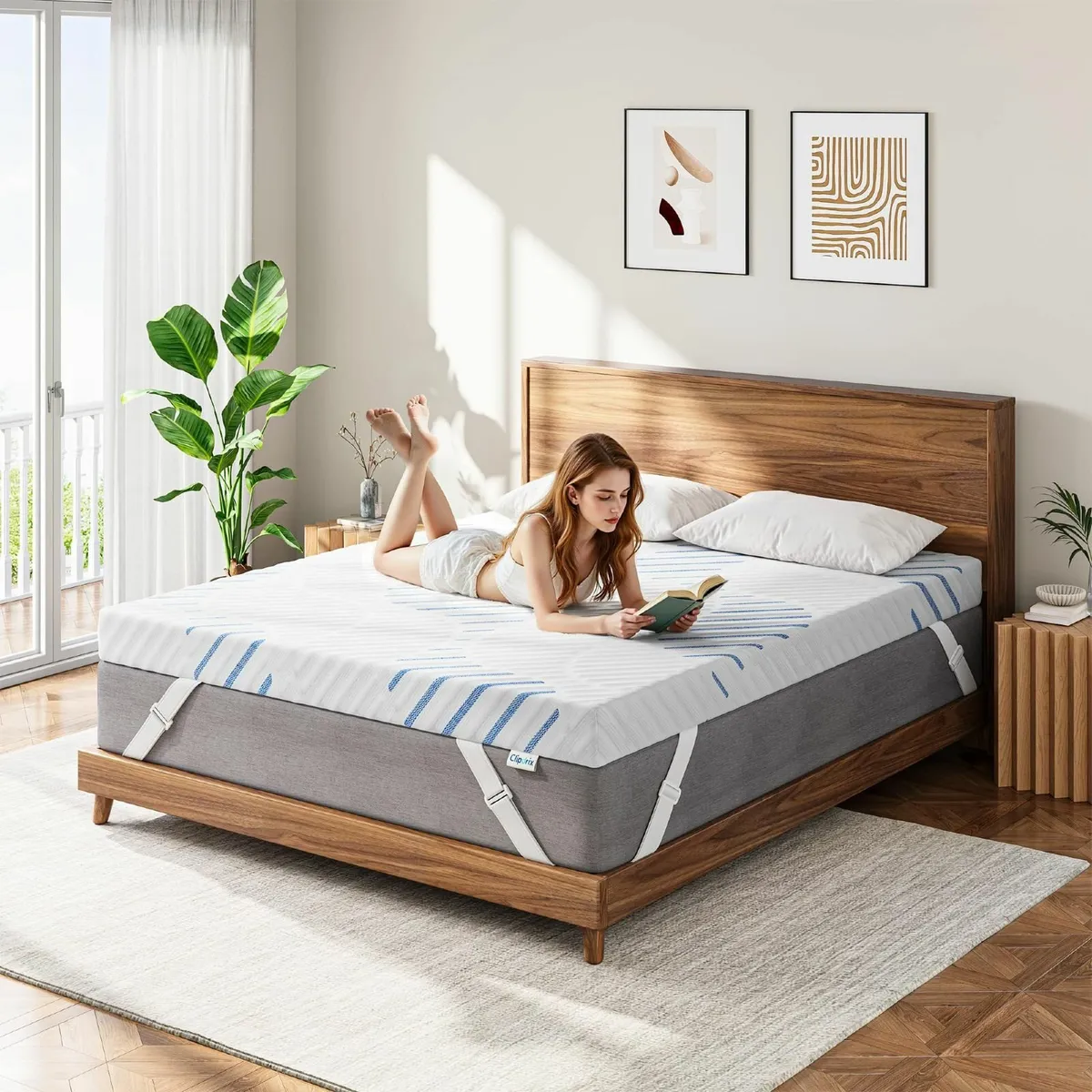 Extra Thick Mattress Topper Double Gel Memory - Image 2