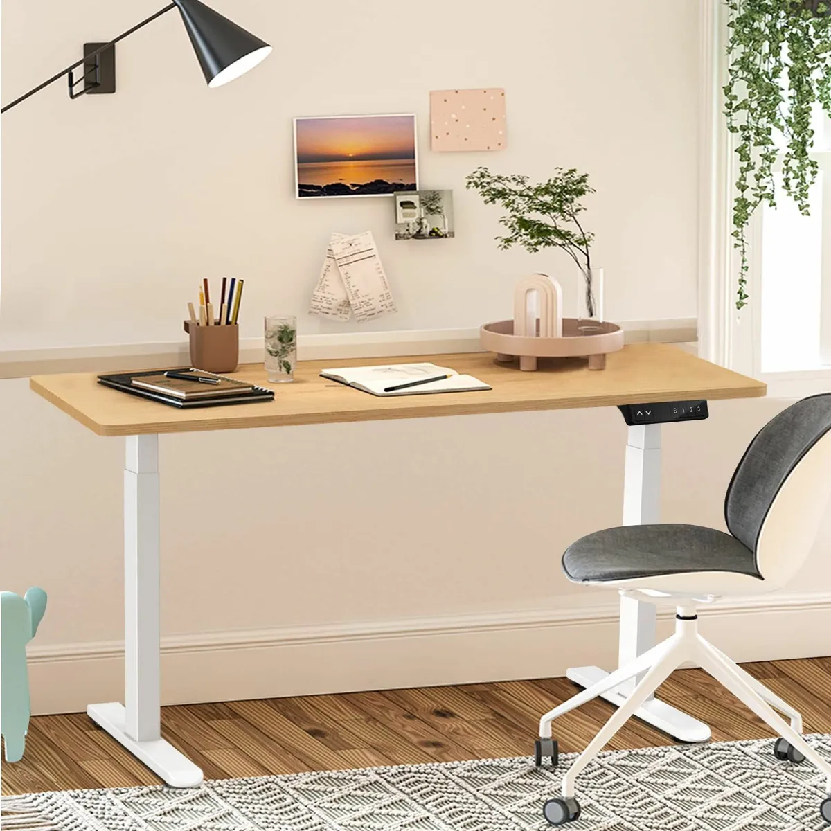 Electric Height Adjustable Standing Desk Frame - Image 2