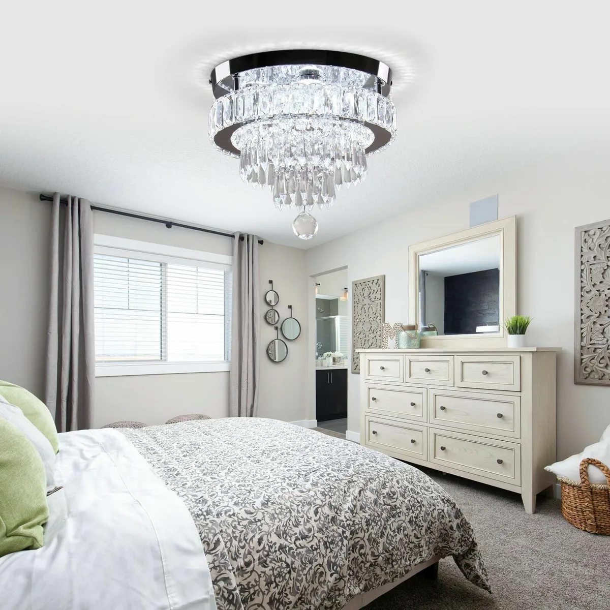 Modern Crystal Chandelier Ceiling Light 4-Tier K9 - Image 4