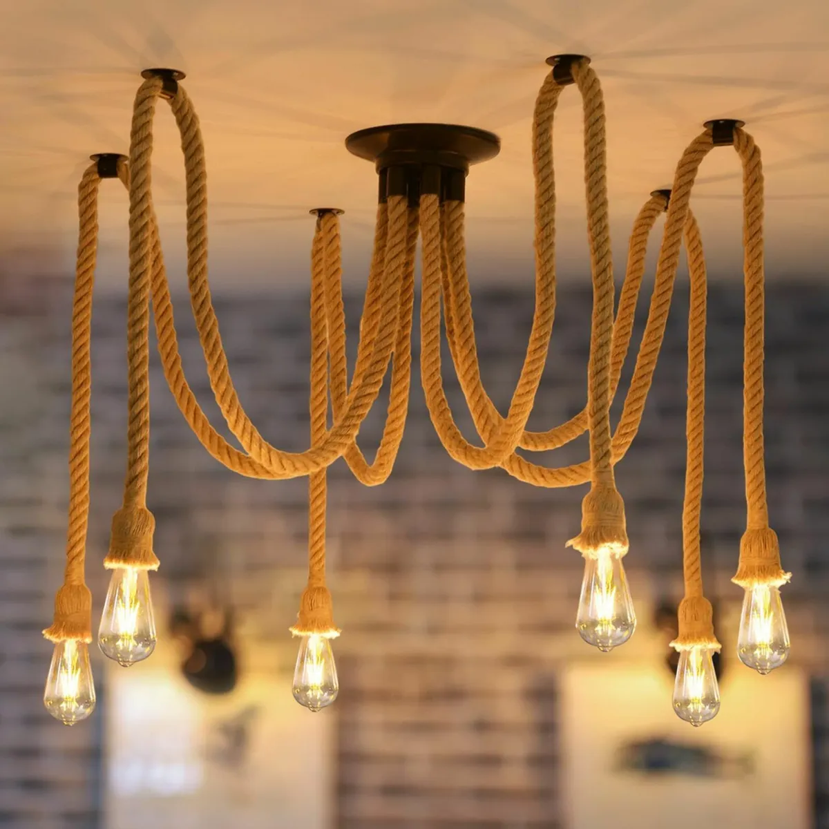 6 Heads Spider Light Chandelier Pendant Lighting - Image 1