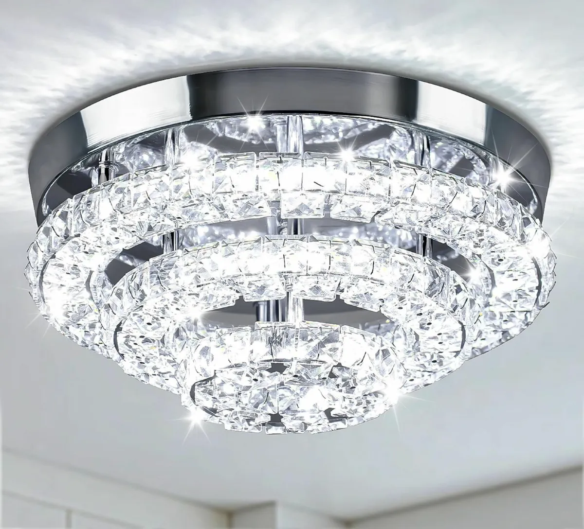 11.8 Crystal Chandeliers Modern Ceiling Light - Image 1