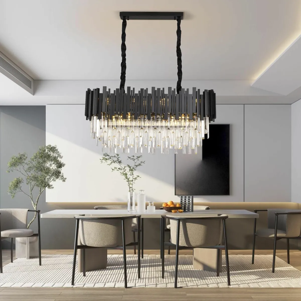 Luxury E14 Crystal Chandelier 2 in 1 Chandeliers - Image 2