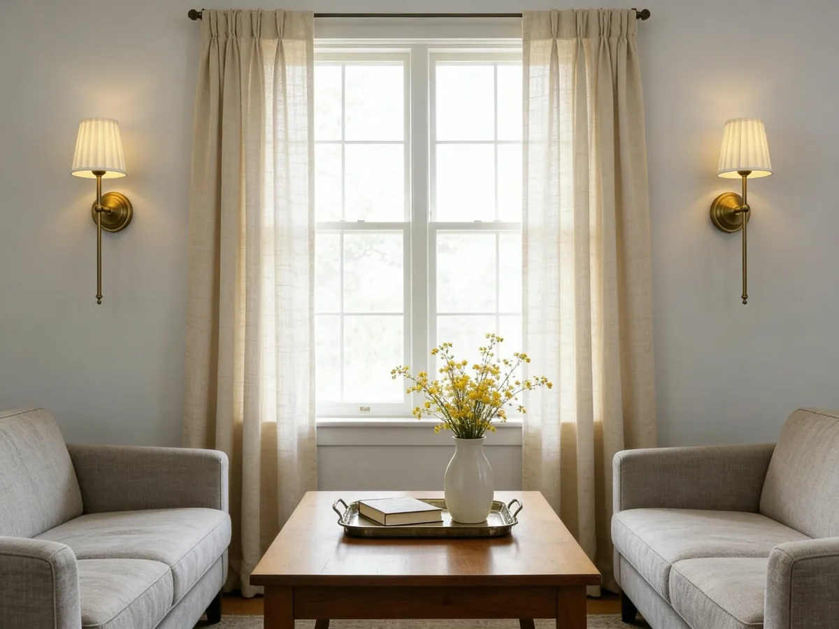 Antique Finish Wall Light Sconce Fixture with - Image 4