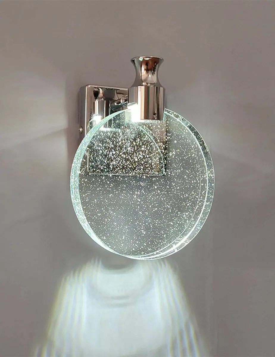 Crystal Wall Sconce Nordic Style Light Simple LED - Image 1