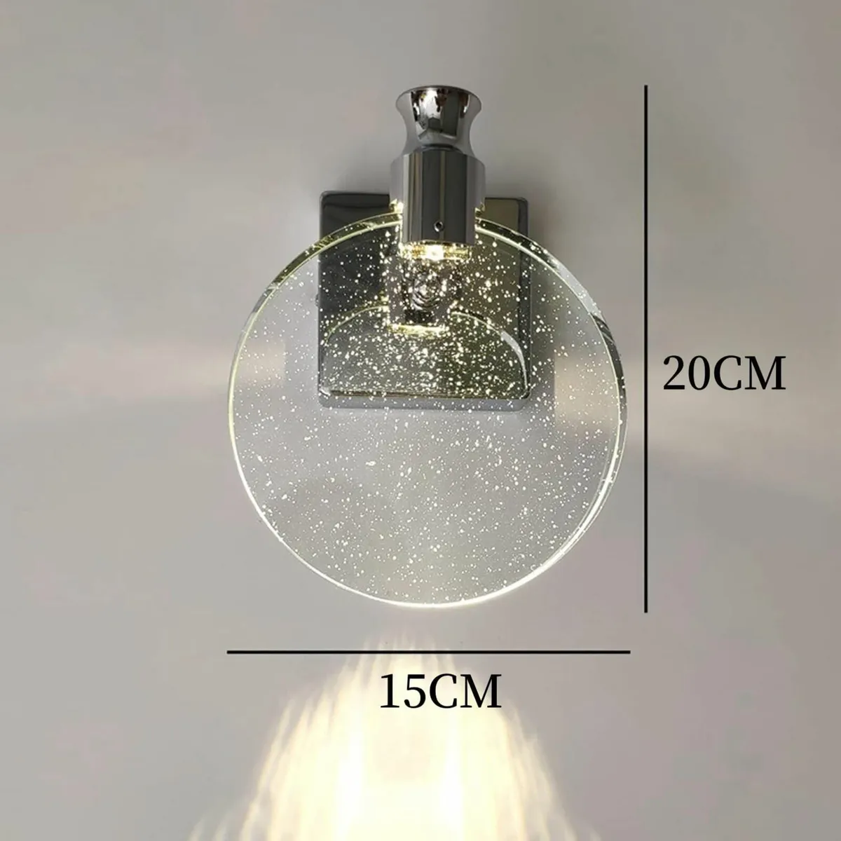 Crystal Wall Sconce Nordic Style Light Simple LED - Image 2