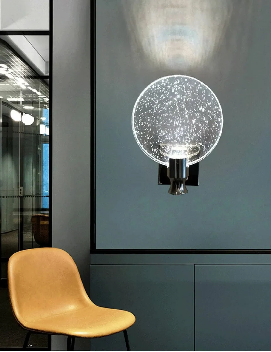 Crystal Wall Sconce Nordic Style Light Simple LED - Image 3