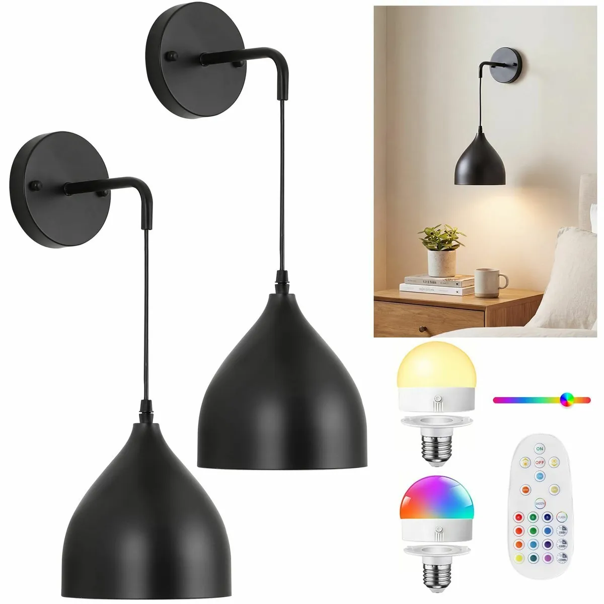 Battery Operated Wall Lights Indoor Wireless - Image 1