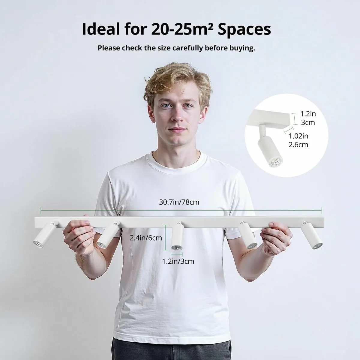 Rotatable Ceiling Spot Light - 5 Way LED 5x 3W G9 - Image 2