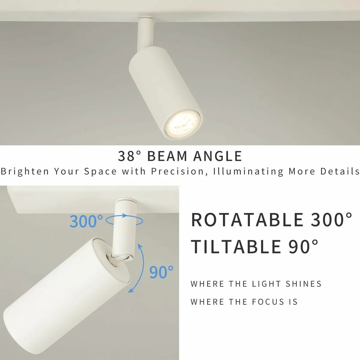 Rotatable Ceiling Spot Light - 5 Way LED 5x 3W G9 - Image 3