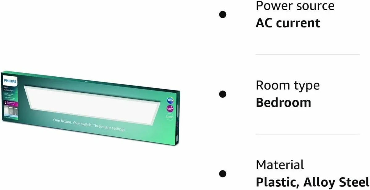 LED Panel Rectangle Ceiling Light SceneSwitch - Image 2