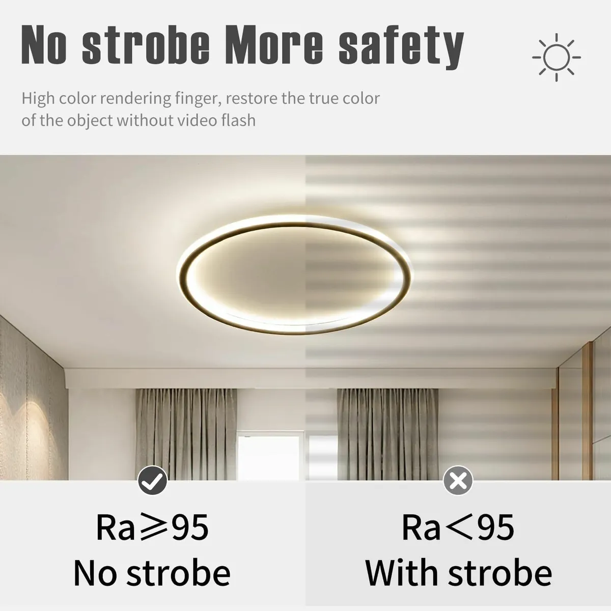 40CM LED Round Ceiling Lighting 10% to 100% - Image 4