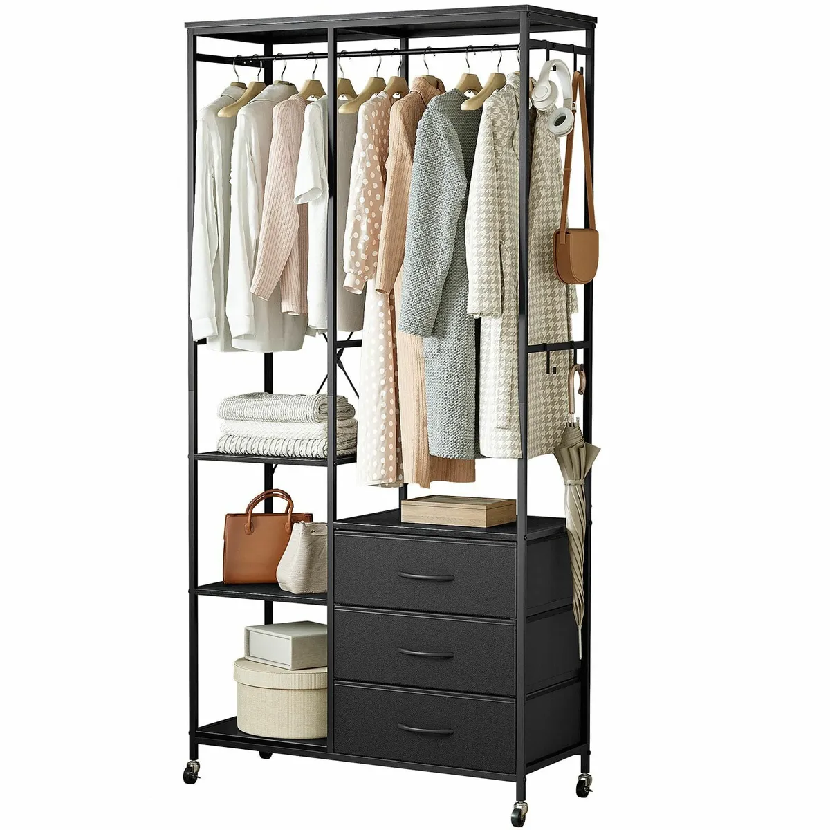 Clothes Rack Heavy Duty Clothing Rail Freestanding - Image 1