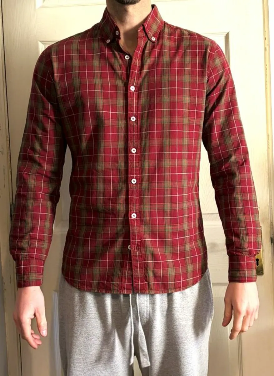 Mango Slim Fit Checked Shirt - Image 1