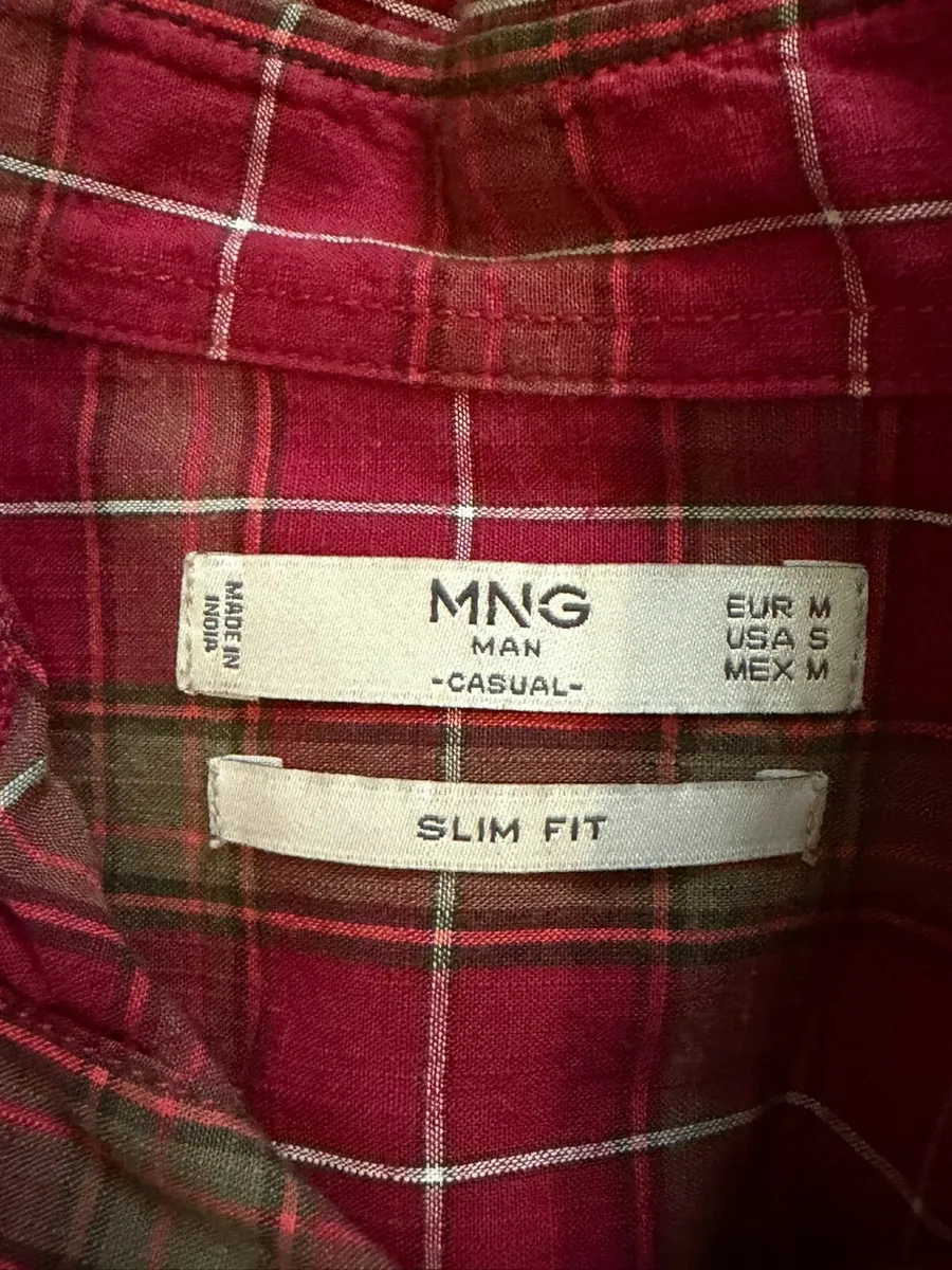 Mango Slim Fit Checked Shirt - Image 2