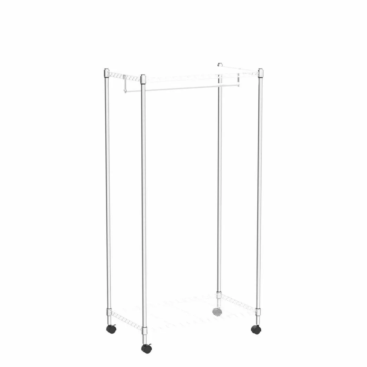 Buffalo Heavy Duty Steel Wardrobe Clothes Rail - Image 4