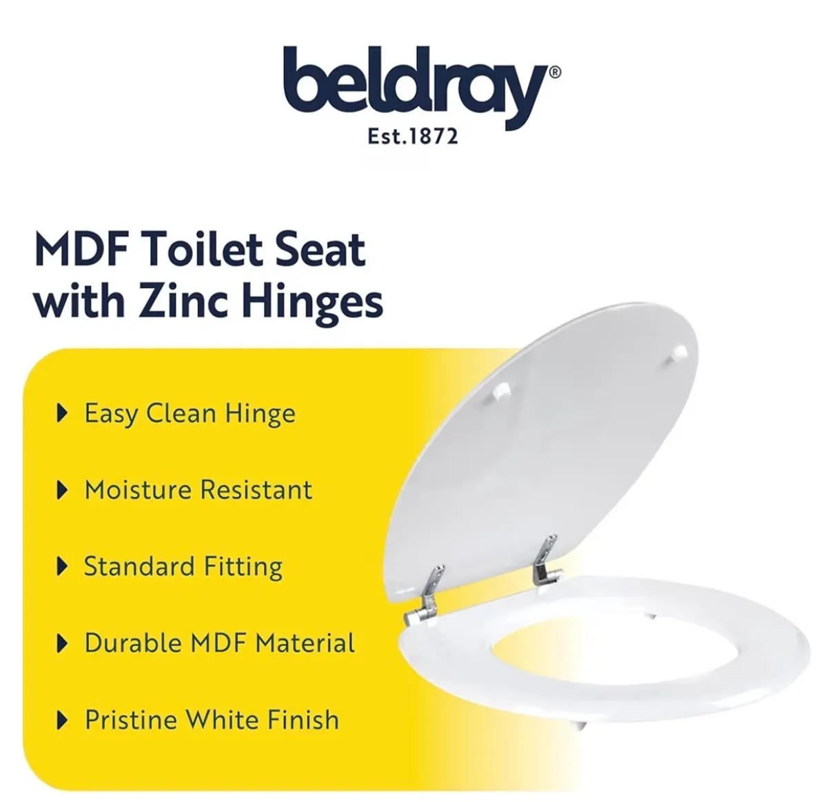 Brand new wood toilet seat,stainless steel release - Image 2