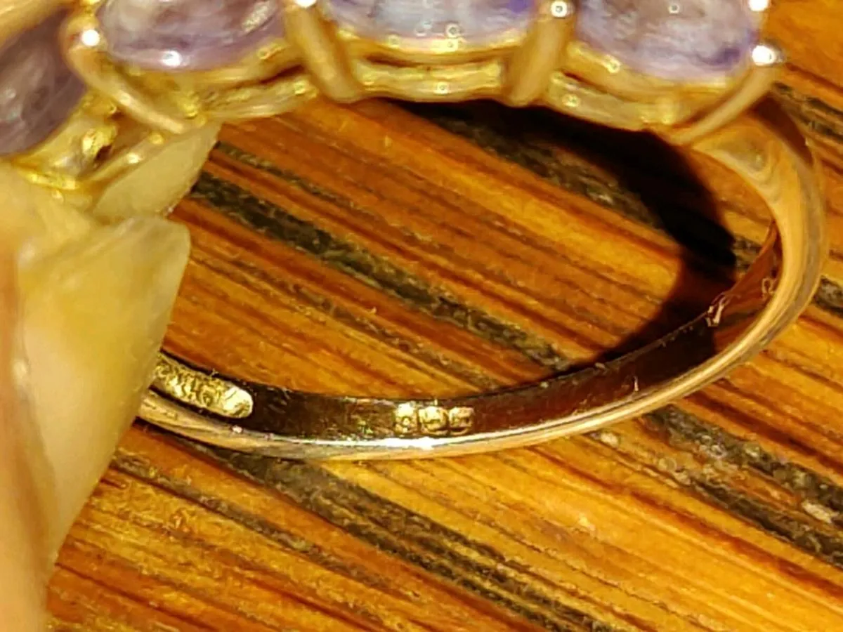 CHUNKY TANZANITES,925 Silver New Ladies Dress Ring - Image 3