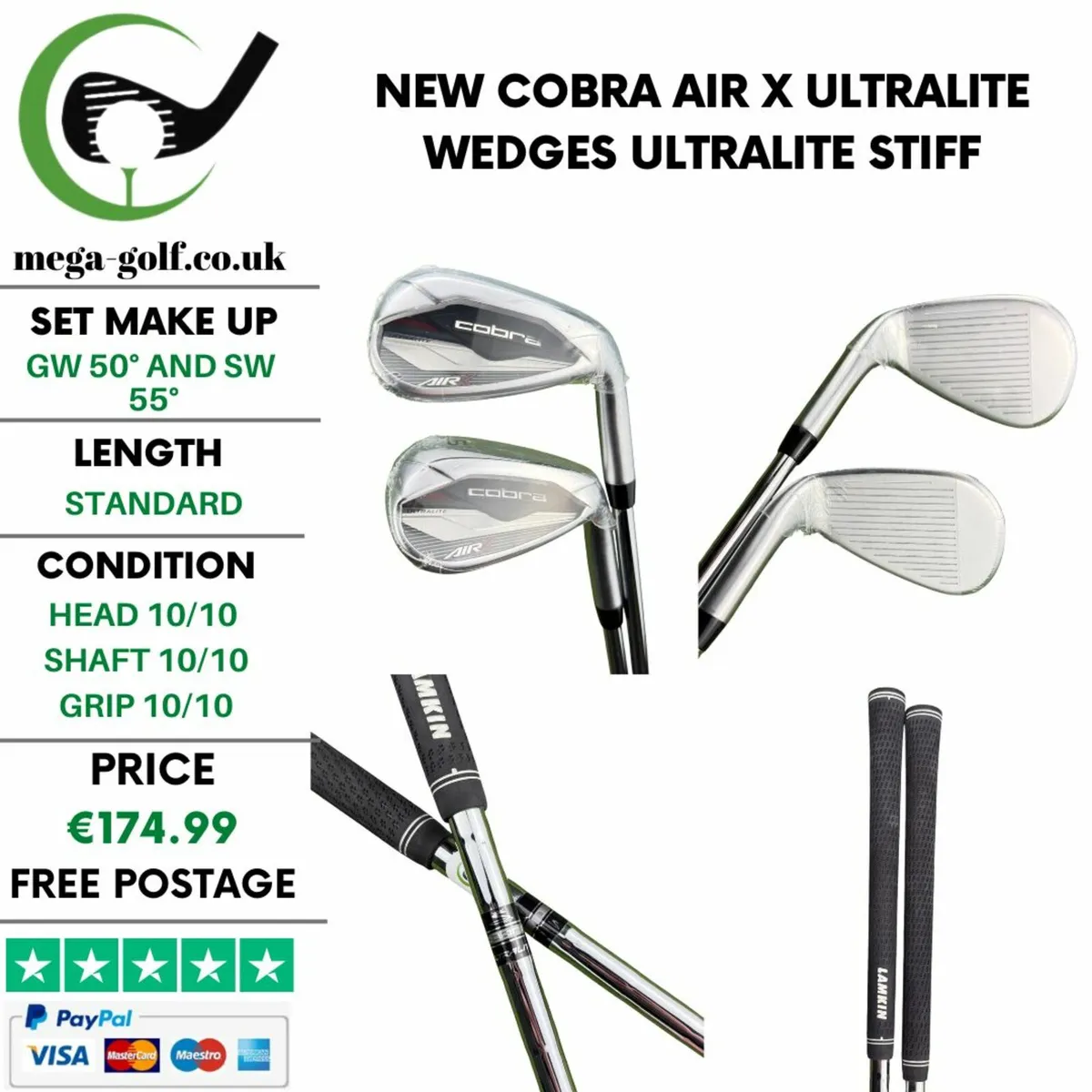 New Cobra Air X Ultralite Wedges Gw 50° & Sw 55° - Image 1