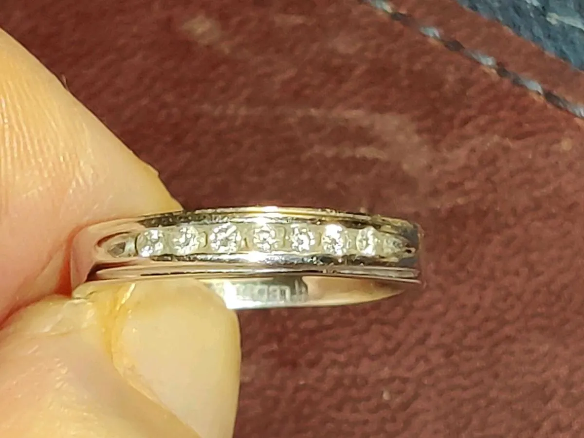 DIAMOND ETERNITY, 9CT White Gold New Dress Ring ! - Image 4