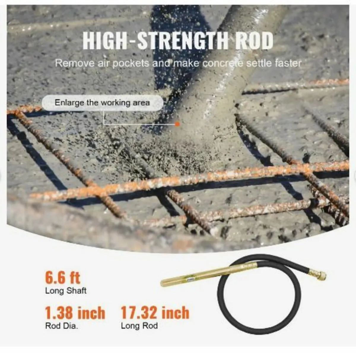 Handheld Concrete Vibrator, 960W - Image 2