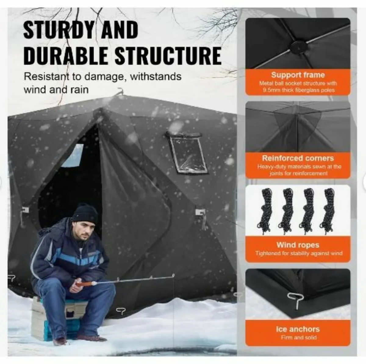 Portable Ice Shelter, 3-4 Person - Image 3