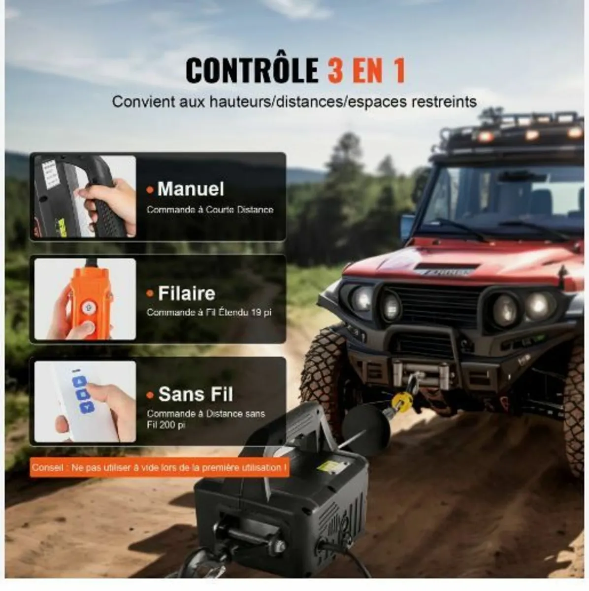 3-in-1 Portable Electric Hoist Winch - Image 3