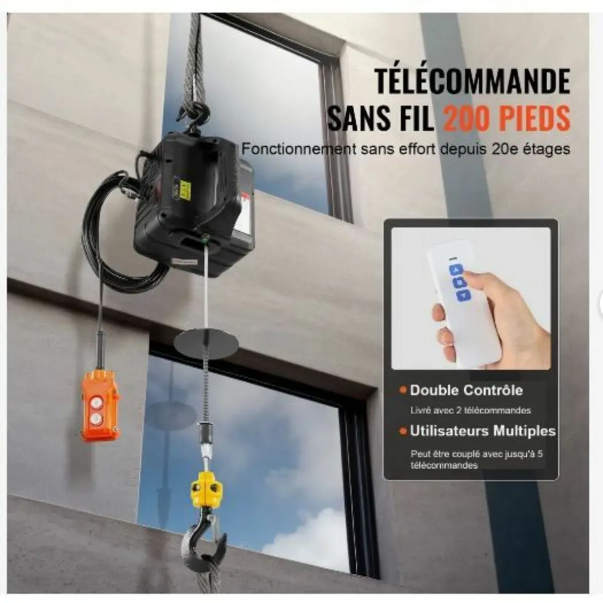 3-in-1 Portable Electric Hoist Winch - Image 4